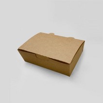 종이도시락 김밥 튀김 사이드 포장 일회용도시락 꼬마김밥 크라프트 제이팩 [100ea], 100개입×1, 1개