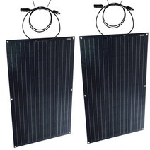 태양광 패널 인버터 ETFE 유연한 태양 전지 패널 (열 안정성) 단결정 배터리 충전기 80W 12V 18V, 02 160W
