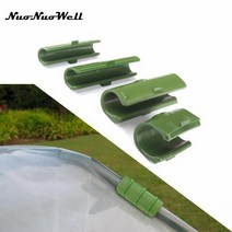 어닝 접이식 수동 고정 10pcs 온실 프레임 파이프 튜브 필름 클립 정원 테라스 천막, 16mm