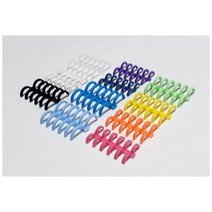 지니스타_ 바인더링 루즈리프 루즈링 6공 23색 8 10 12 14 16 18mm 풀사이즈, 반투명_베이비핑크, 12mm