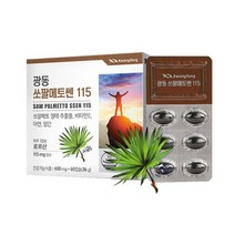 쏘팔메토쎈115mg 로르산 아연 비타민E 망간 60캡슐