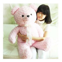 곰인형 러블리베어장미원단 국산대형곰 크리스마스선물 인형, 러블리BIG베어, 핑크