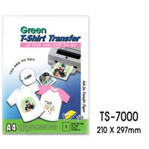 그린팬시 그린 잉크젯전용 전사용지 TS-7000, A4, 5장