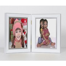 대상아트갤러리 33번 99번 유치원 어린이집 경첩 이중 더블 수지 액자 감사장 3*5 4*6 5*7 6*8 8*10 A4 더블 액자, 99번흰색