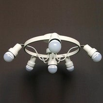 루미아데코 햇살 6등 원형팬던트/직부, 화이트