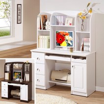 퍼니아트 폭이깊은 우등생 탑 책상+책장 세트(편수책상), 옹이