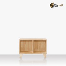진목가구 삼나무 원목 칸칸 책장 1단2칸