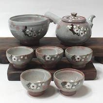 분청백매화 5인다기세트, 1