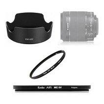 없음 캐논EW-63C호환후드+겐코필터MC UV 58mm 세트_캐논EOS 200D 100D 800D 750D 700D, 단일옵션