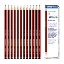 스테들러 트레디션 110 전문가용 지우개 연필, 2B, 1팩