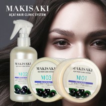 마키사키 아사이 헤어클리닉 3종 세트, 각 500ml, 3세트