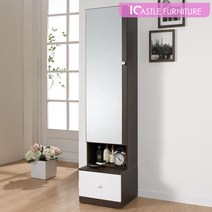 아이캐슬 베네사 전신거울화장대 400 x 400 x 1725 mm, 왠지