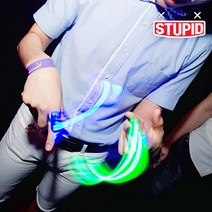 스투피드 LED 야광 클럽 파티용품 악세사리로 블링블링, 11 LED 큐빅 왕관 머리띠 (화이트)