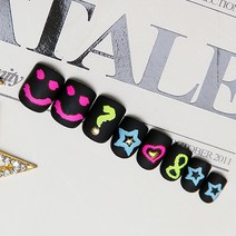 가비즈 NEW 프리미엄 네일팁, NPT027 <컬러풀네온스마일>, 1개입” class=”wr-img”></a></div></div></div></div><div class=