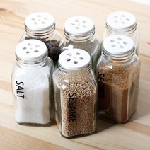 로맨틱노벰버 슬림 양념병 양념통(고체), 165ml, [실버캡]폰트2흰색 고추가루, 1개