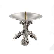 엔틱 삼각 촛대 테이블촛대 캔들 초받침 인테리어소품 장식소품/, 주석