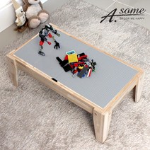 어썸 블럭 수납 좌식 대형 테이블, 네추럴, 1개