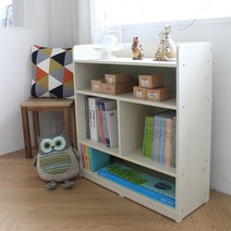 프라이드리빙 매직 3단교구장(800 깊이240) 소형책장, 그린