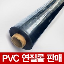 pvc연질 롤단위 판매 방풍비닐 투명매트 두께 0.5mm 1mm 2mm 3mm 4mm 5mm, 투명, 두께 1mm] 폭92cm x 길이20m