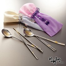 인현공방 장수거북이 샌딩 금수저, 1세트, 01.장수거북이 샌딩금수저세트(한지케이스)