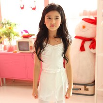 국산 유아 랩쉬폰 발레스커트(화이트)