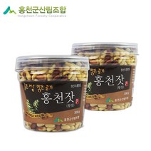 홍천산림조합 명품 홍천잣 선물용세트 실속형 국산잣, 1개, 황잣 300g×2병