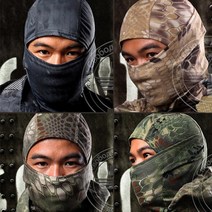 Tactical Mask 밀리터리 바라클라바 자외선차단 자전거마스크 자전거두건 방한마스크 발라크라바, 웨스트랜드 카모