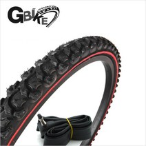 보급형 MTB형 타이어 + 던롭튜브 세트 [16인치~26인치 택일], 블랙