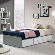 파로마 아가타 프리미엄 깊은 수납형침대 슈퍼싱글(SS), 그레이화이트