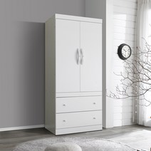 케이컴퍼니 카라800투서랍옷장 장롱, 화이트