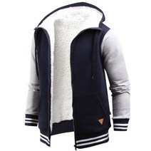 다꾸앙 남자 후리스 플리스 배색덤블 기모 후드집업 _cd579