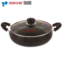 키친아트 블랙 경질 24cm 전골냄비