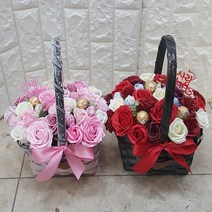 영하우스 화이트데이 사탕꽃바구니, 럭셔리퀸사탕꽃바구니(핑크)