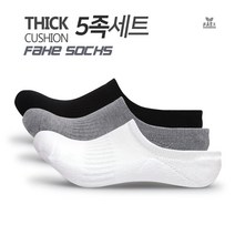 선택14) 베이직 스포츠 페이크삭스 5족