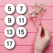 페토닷컴 화이트 디자인 아동의류 사이즈 라벨 100개 세트, 5호, 1세트