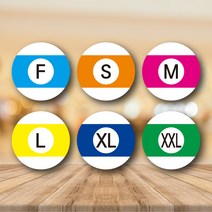 페토닷컴 빌리아드 디자인 브랜드의류 사이즈 라벨 100개 세트, F사이즈, 1세트