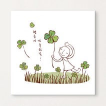 꾸밈 iy478-스님의하루부처님의사랑노프레임 액자, C-네입클로버