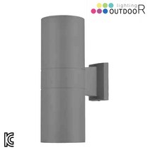 빅토리라이팅 문주등 천장등 벽조명 방수등 카페등 데크등 잔디등 실외등 LED조명 벽부등, [벽부등22]원통2등벽등(그레이)