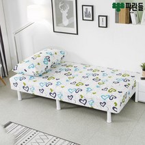 파란들 [파란들]메모리폼 일체형 단면매트리스 더블침대 (헤드포함)_ch