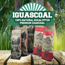이과스콜 100% NATURAL HARDWOOD PREMIUM CHARCOAL 캠핑용 숯, 4kg, 1개