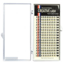 라라속눈썹 Y래쉬 2D 3D 5D 2가닥 속눈썹 크리에이티브 연장용속눈썹, 1개, 2D Y래쉬 굵기0.10mm JC컬 9mm