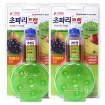 일양약품 스마트 초파리트랩(용기+유인제)-2개 날파리, 1개, 2개, 25ml