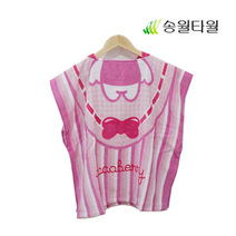 [송월타월&헬로키티] 비치타올 후드가운, [옵션12] 코코베리 후드가운_ONE COLOR, 1장