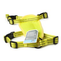 알콧 에센셜 비저빌리티 어드벤처 강아지 하네스 네온 옐로우, 1개