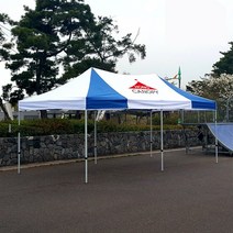 홍캐노피 3mx6m 캐노피 천막, 3mx6m 스테인레스 백색[중앙]+녹색