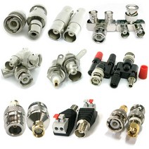 더블스피드 BNC RCA 동축 CCTV 카메라 안테나케이블 연결 젠더 커넥터, AK0039