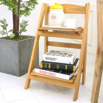 비오스샵 마호가니 원목 다용도 접이식 선반 화분 진열대, 1개