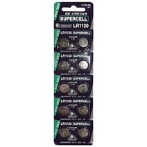 슈퍼셀 SUPERCELL LR1130 포장 10개입 1.5V 50mAh 수은건전지, 1, 1개
