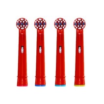Soft Bristles 어린이 전동칫솔용 칫솔모(오랄비 호환리필모), 4개입, 어린이전동칫솔모_B