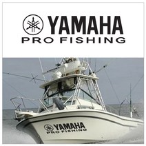 [지현카닷컴] 낚시보트 로고스티커 YAMAHA PRO FISHING-야마하프로피싱, 검정680x190mm, 1개
